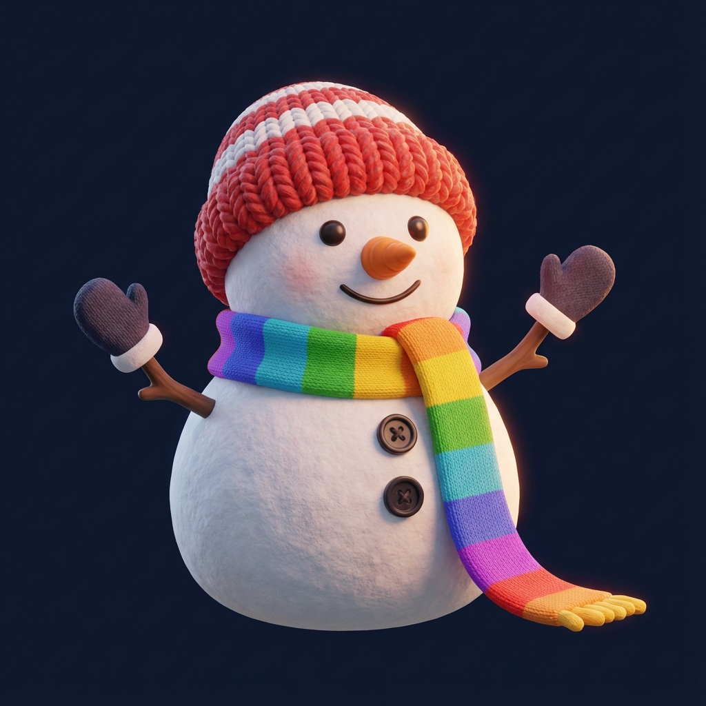 3D Snowman